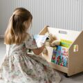 BusyKids Doppelseitiges Bücherregal auf Rollen